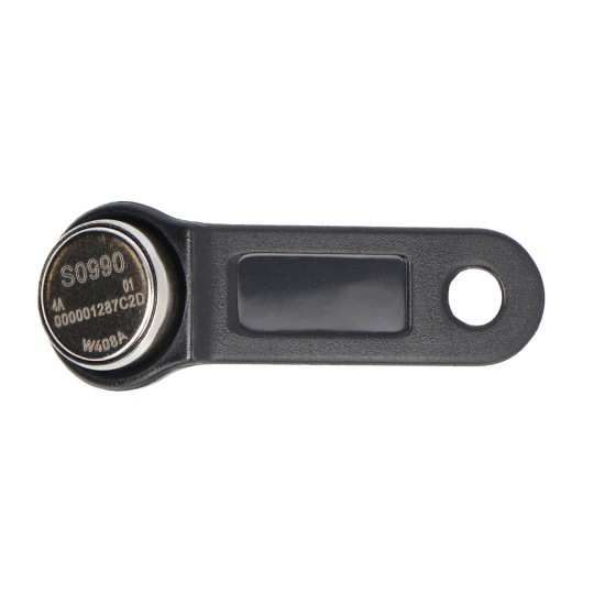 Кодовий ключ iButton 1-wire S0990-BK - сумісний з DS1990A-F5 - чорна ручка - 10 шт.