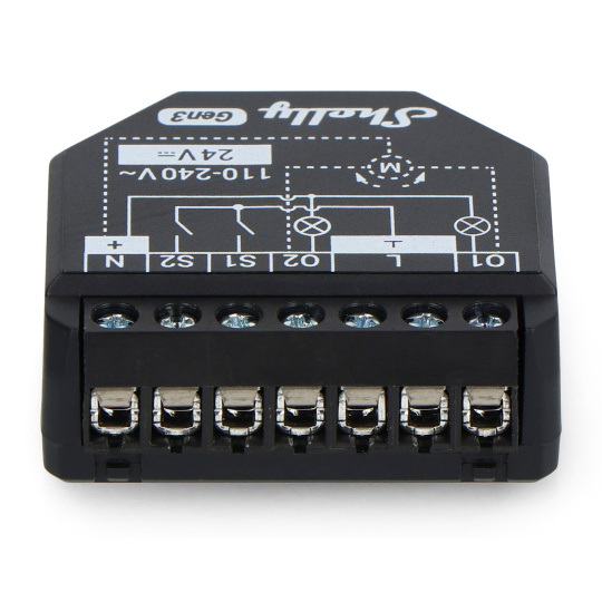 Shelly Plus 2PM Gen3 - 2-канальний релейний/контролер ролет для прихованого монтажу WiFi 230V - додаток для Android/iOS