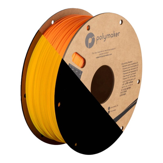 Филамент Polymaker PolyLite Luminous PLA 1,75 мм, 1 кг - оранжевый