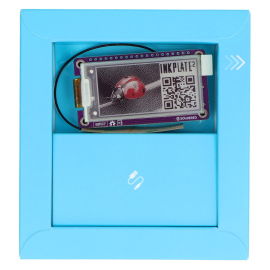 Inkplate 2 - дисплей для електронного паперу 2.13'' 212x104px - ESP32 - сумісний з Arduino - паяний 333166