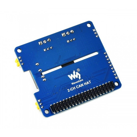 Розширювальний HAT CAN - 2-канальний ізольований розширювальний HAT CAN для Raspberry Pi - MCP2515 + SI65HVD230 - Waveshare 17912