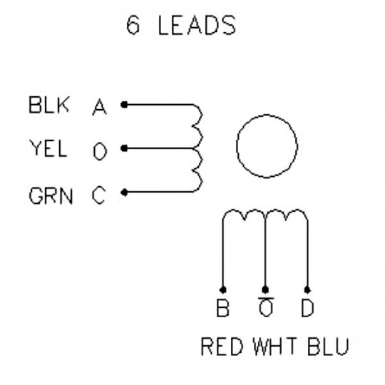 Кроковий двигун JK42HW40-0406 200 кроків/об 12V/0.4A/0.25Nm