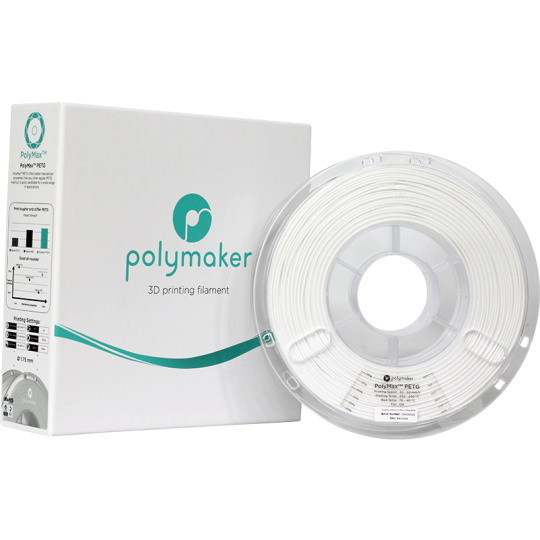 Філамент Polymaker PolyMax Tough PETG 1,75 мм 0,75 кг - білий