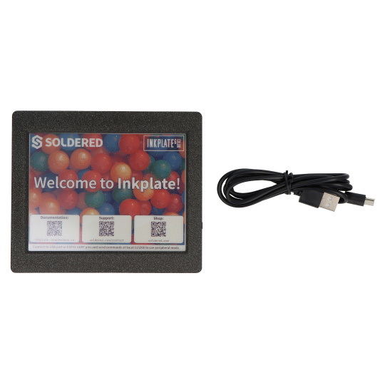 Чорнильна пластина 6COLOR з корпусом та батареєю - дисплей електронного паперу 5,85 дюйма 600x448 пікселів - ESP32 - сумісний з Ar