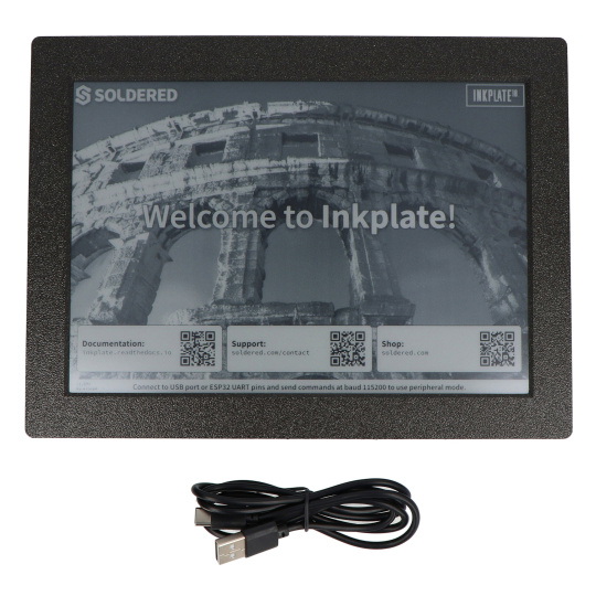 Чорнильна пластина 10 з корпусом - дисплей для електронного паперу 9.7 дюймів 1200x820 пікселів - ESP32 - сумісний з Arduino - пая