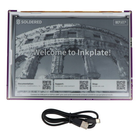Inkplate 10 - дисплей для електронного паперу 9.7 дюймів 1200x820 пікселів - ESP32 - сумісний з Arduino - паяний 333241