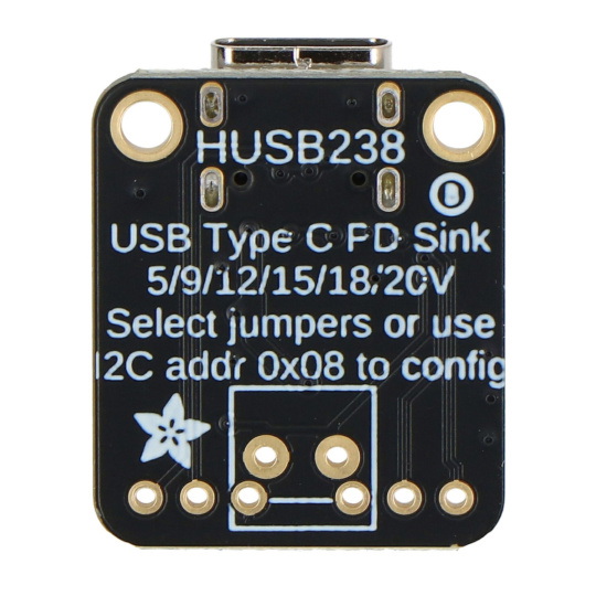 Модуль живлення Power Delivery Dummy Breakout - з роз'ємом USB C - HUSB238 - Adafruit 5807