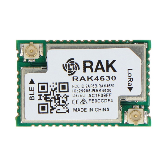 WisBlock LPWAN RAK4630-EU868-IPEX — модуль LoRaWAN + Bluetooth — RAK Wireless 105010