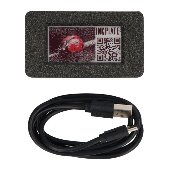 Чорнильна пластина 2 з корпусом та батареєю - дисплей електронного паперу 2.13'' 212x104px - ESP32 - сумісний з Arduino - паяний 3