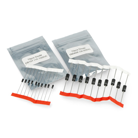 Набір випрямних діодів - різні типи - 200 штук - justPi