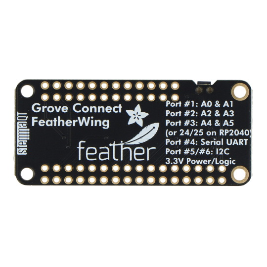 FeatherWing - 6-портовий Grove + STEMMA QT - Модуль розширення для пір'яних дощок - Adafruit 5862