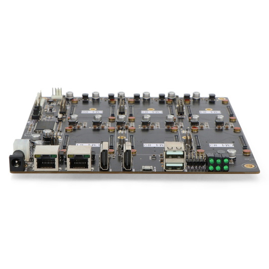 Кластерна плата DeskPi Super6C Raspberry Pi CM4 - материнська плата Mini-ITX для 6 модулів Raspberry Pi CM4 - Seeedstudio 11411010
