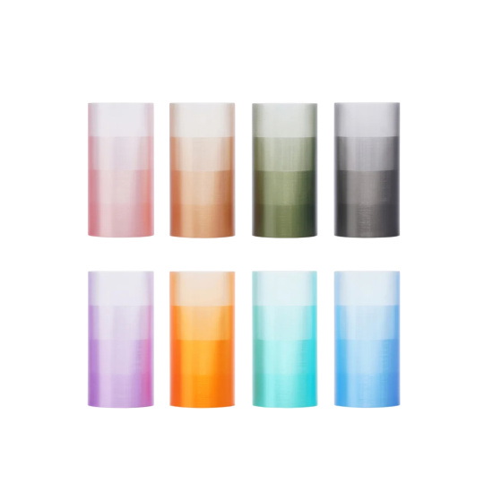 Напівпрозорий філамент Bambu Lab PETG 1,75 мм 1 кг - у комплекті з багаторазовою котушкою - Напівпрозорий світло-блакитний