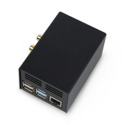 Obudowa do HiFiBerry i Raspberry Pi 4B - stalowa - czarna