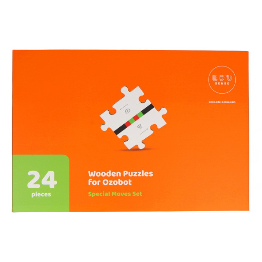 Дерев'яний пазл для робота Ozobot - набір спеціальних рухів