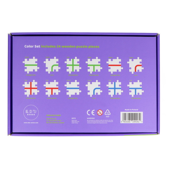 Дерев'яний пазл для робота Ozobot - Набір кольорів