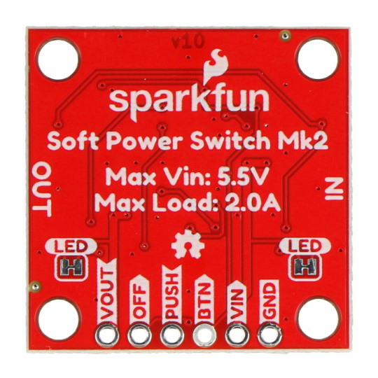 М'який перемикач живлення Mk2 - JST 2 мм - перемикач живлення - SparkFun PRT-26993