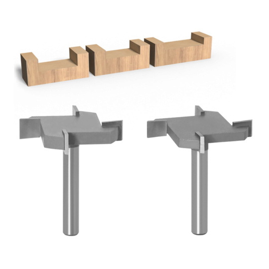 Набір Т-подібних різаків з чотирма лезами - хвостовик 6 мм - 4 шт. - Two Trees 110604415