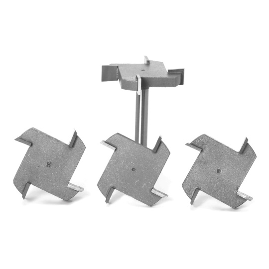 Набір Т-подібних різаків з чотирма лезами - хвостовик 6 мм - 4 шт. - Two Trees 110604415