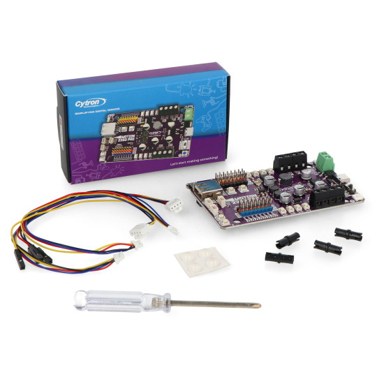 Cytron Maker Motion 2350 Pro - 4 двигуни + 8 сервоприводів, контролер - RP2350