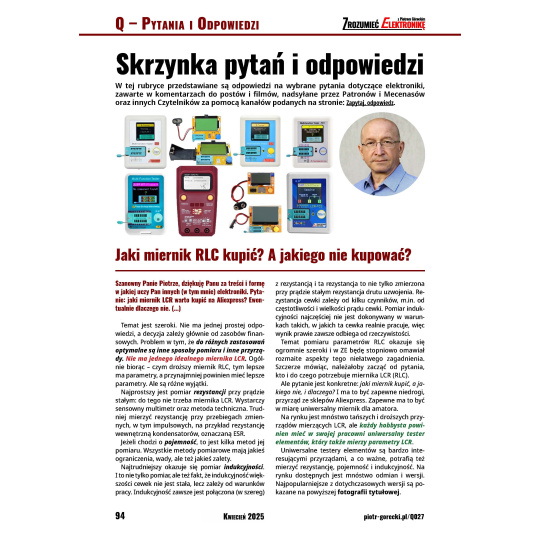 Розуміння електроніки (4/2025) - щомісячне, цифрове видання