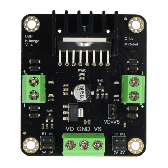 DFRobot L298N - двоканальний контролер двигуна - модуль 12 В/2 А