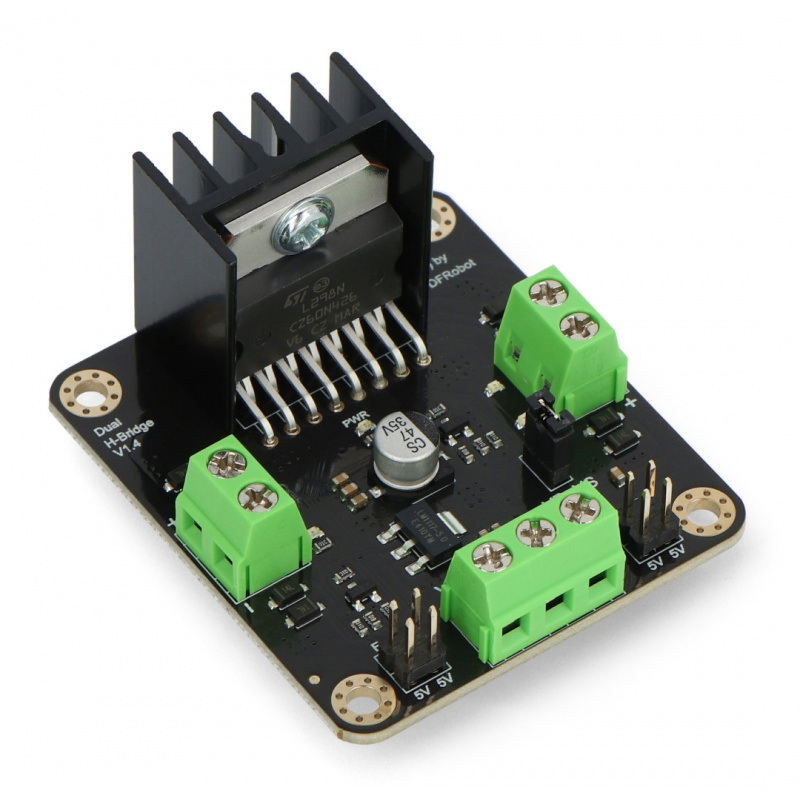 DFRobot L298N - dwukanałowy sterownik silników - moduł 12V/2A