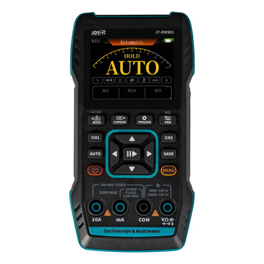 Портативний осцилограф 3-в-1 з мультиметром та генератором сигналів - Joy-IT OMS01