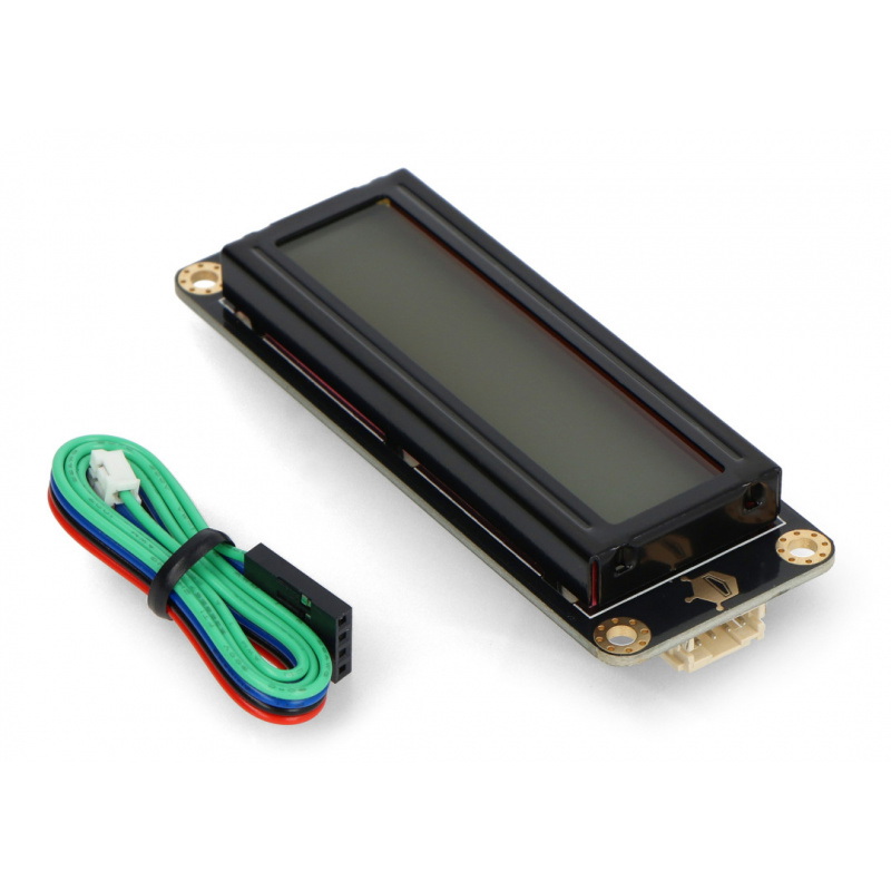 DFRobot Gravity - wyświetlacz LCD 2x16 I2C - szary - dla Arduino