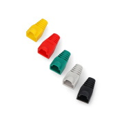 Zestaw kolorowych osłon do wtyków RJ45 - 50szt.