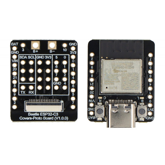 Beetle ESP32 - C3 RISC-V - з мікроконтролером Espressif ESP32-C3 RISC-V - WiFi - Bluetooth - DFRobot DFR0868