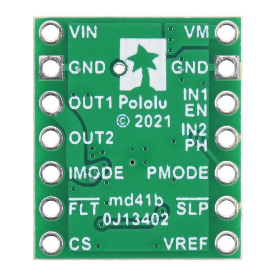 TB67H453FTG QFN - одноканальний контролер двигуна з щітками 44 В/1,1 А - Pololu 4972