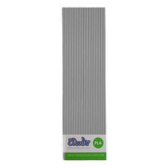 Філамент 3Doodler Create+ PLA 3 мм - 25 штук - Robo Silver