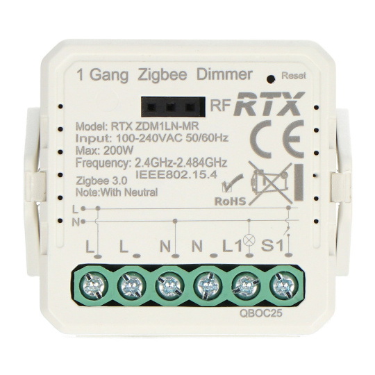 RTX ZDM1LN-MR ZigBee Контролер освітлення Tuya ZIG-DM