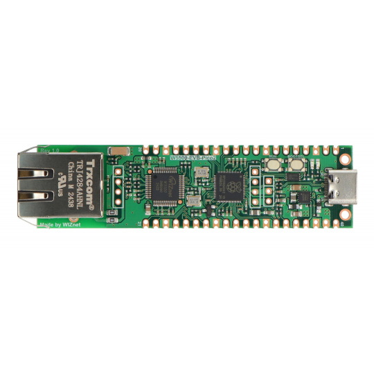 W5500-EVB-PICO2 - плата з мікроконтролером RP2350 та Ethernet - WIZnet
