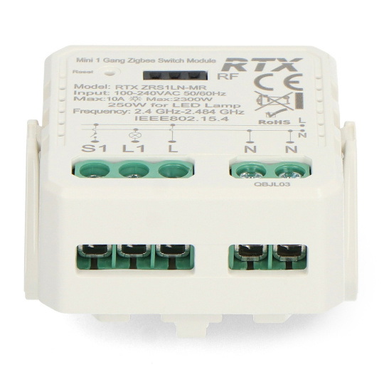 Tuya - одноканальне міні-реле 10A - ZigBee - додаток для Android/iOS - RTX ZRS1LN-MR