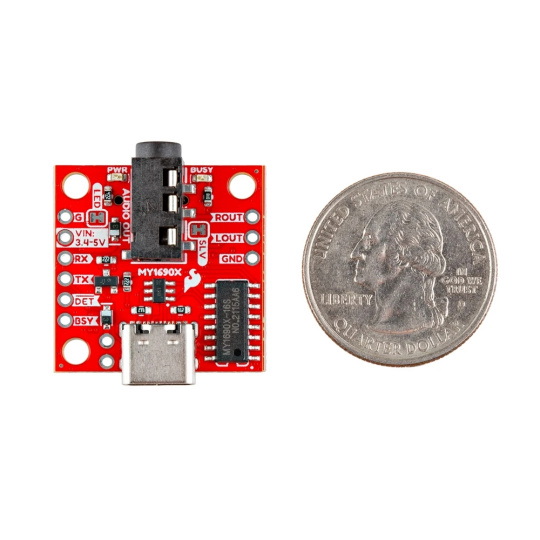 Аудіоплеєр Breakout - MP3 та WAV плеєр - MY1690X-16S - SparkFun BOB-28038