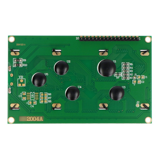 РК-дисплей 4x20 символів зеленого кольору з роз'ємами - justPi