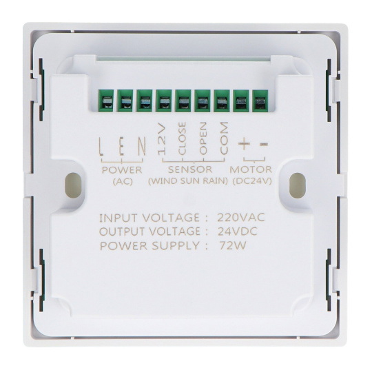Панель/настінний контролер з живленням для електроприводів 24В DC + дистанційне керування - Elektrobim STE-03