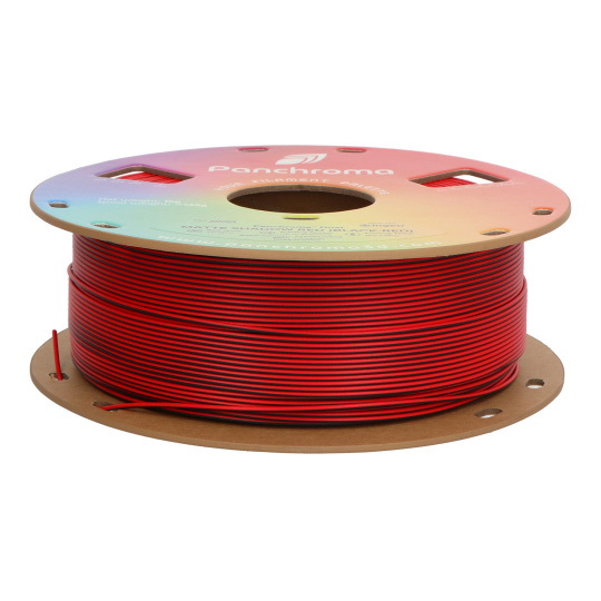 Филамент Polymaker Panchroma PLA Dual Shadow Red 1,75 мм 1 кг - черно-красный