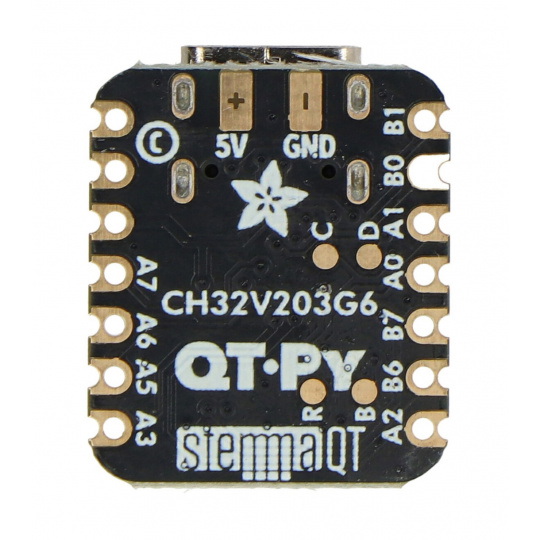 QT Py - плата з мікроконтролером CH32V203 - STEMMA QT - Adafruit 5996
