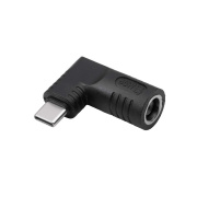 Adapter DC 7,4/5mm + pin na USB typu C - gniazdo do zasilacza sieciowego - Akyga AK-ND-D02
