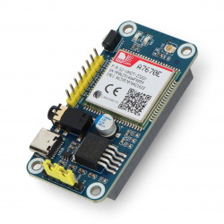 A7670E LTE Cat-1 HAT do Raspberry Pi, Multi Band, 2G GSM / GPRS, LBS - moduł komunikacji bezprzewodowej - Waveshare 20049
