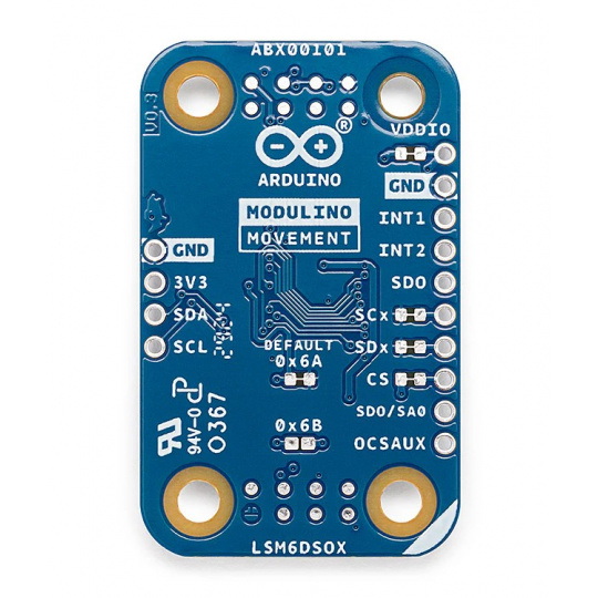 Arduino Modulino Movement - 6-осьовий IMU - акселерометр та гіроскоп - LSM6DSOXTR - Qwiic - ABX00101