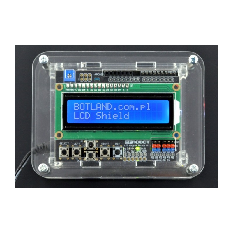 Obudowa do Arduino Uno z LCD Keypad Shield