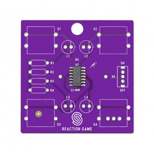 Гра на реакцію - навчальний набір для навчання паянню - Attiny404 - Припаяний 333139