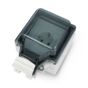 Tuya - zewnętrzne gniazdko z pomiarem energii IP67 260V - ZigBee - RTX SET_HZPEW_IP