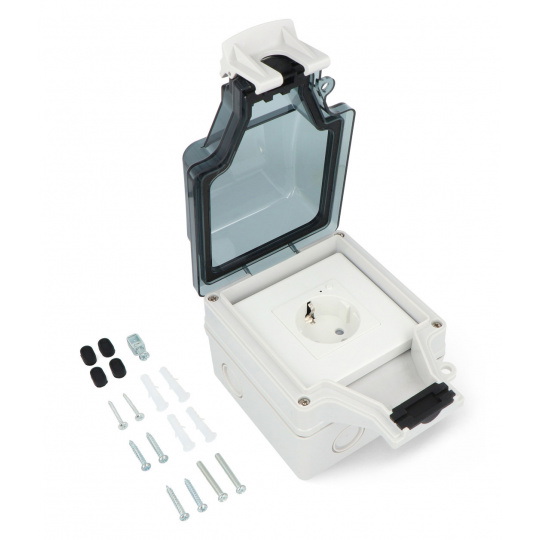 Tuya - вулична розетка з вимірюванням енергії IP66 260V - ZigBee - RTX SET_HZPEW_IP