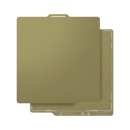 Двостороння магнітна плівка BIQU Panda Textured PEI x Smooth PEI - для принтерів Bambu Lab P1, P2S, X1 та A1 - 257x257 мм