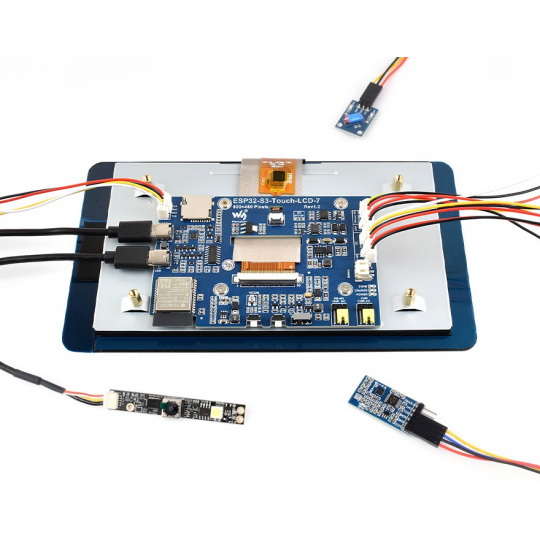 ESP32-S3 - Плата розробки WiFi + Bluetooth з сенсорним LCD IPS-екраном 7 дюймів 800x480 пікселів - Waveshare 27078